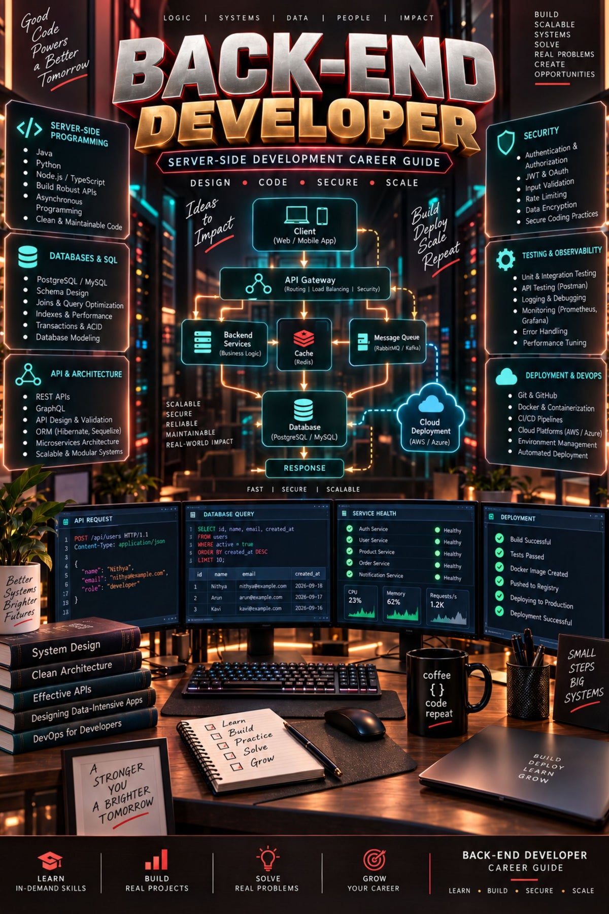 Top 50 Back-End Developer General Interview Questions with Answers for Experienced ⭐