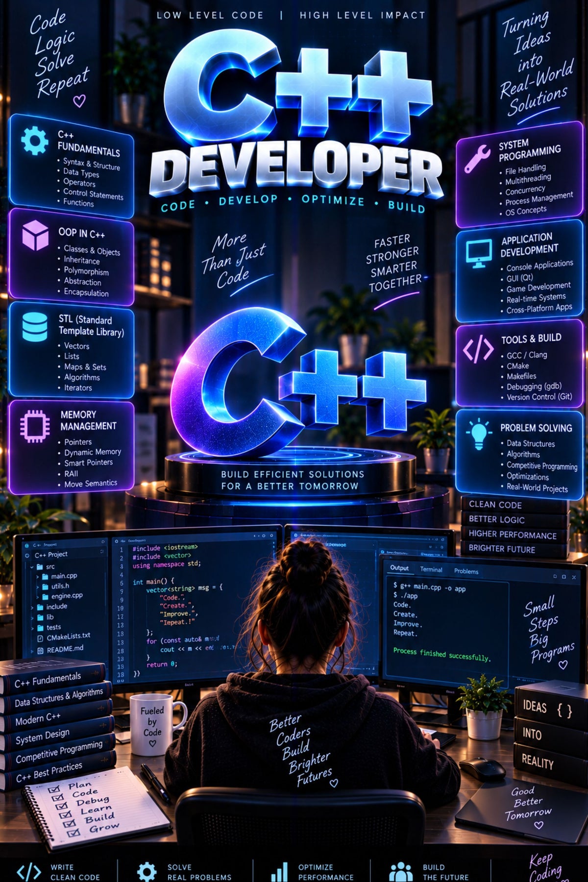 Top 50 C++ Developer General Interview Questions with Answers for Experienced ⭐