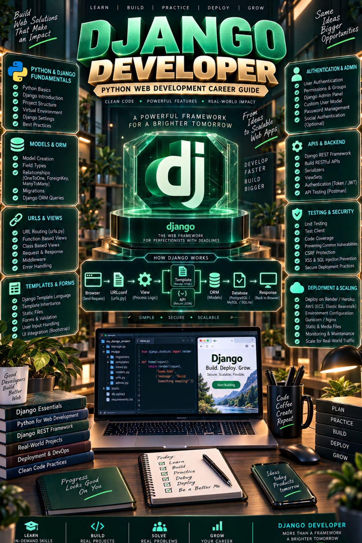 Top 50 Django Developer General Interview Questions with Answers for Experienced ⭐