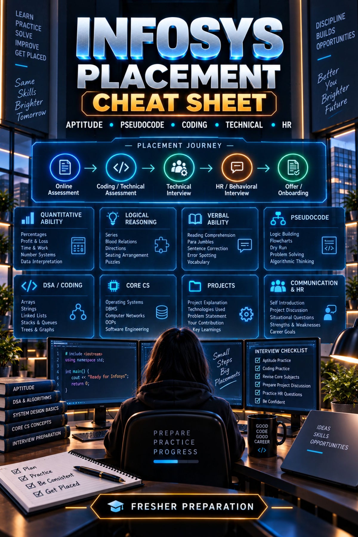 Infosys Placement Cheat Sheet for Freshers ⭐