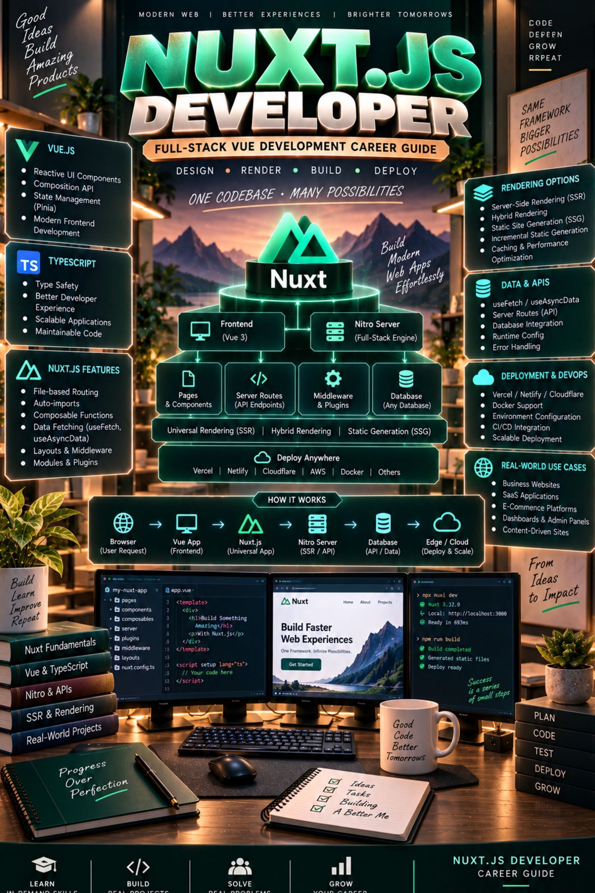 Top 50 Nuxt.js Developer General Interview Questions with Answers for Experienced ⭐