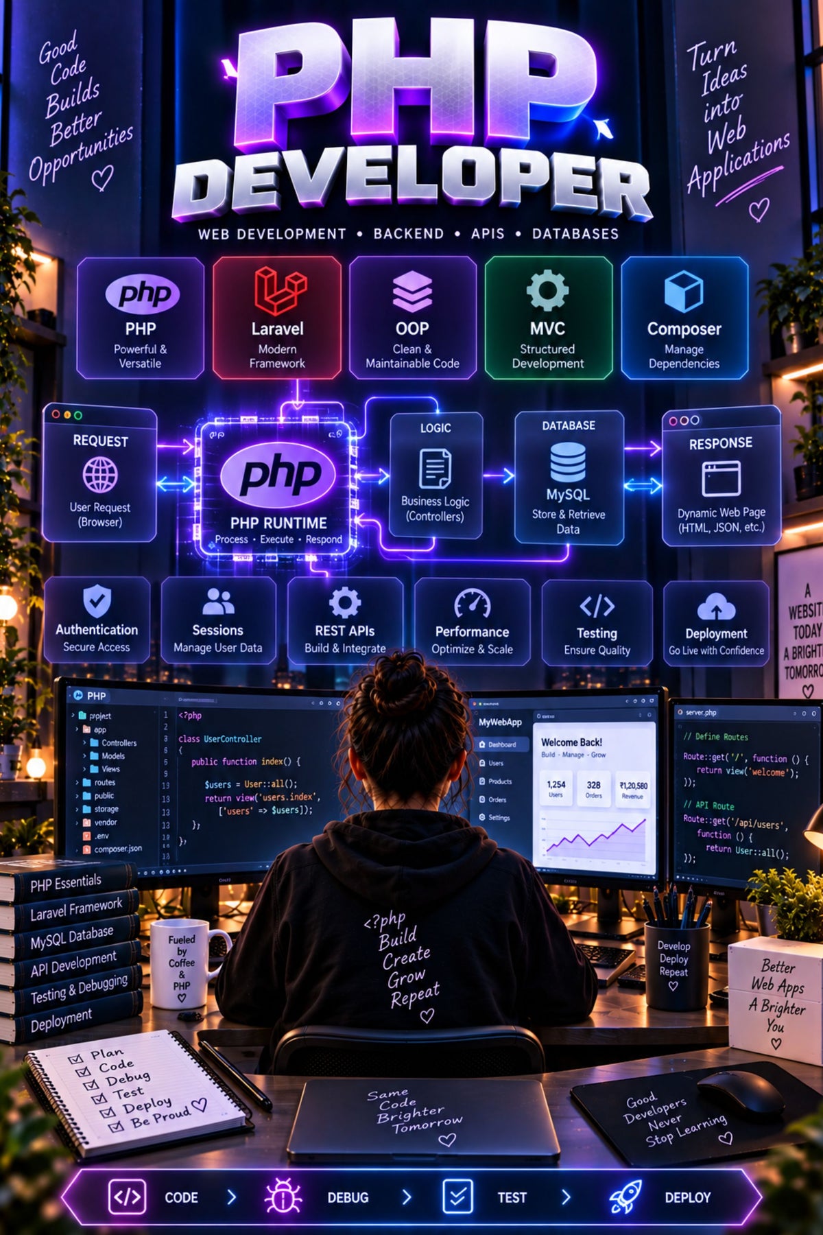 Top 50 PHP Developer General Interview Questions with Answers for Experienced ⭐