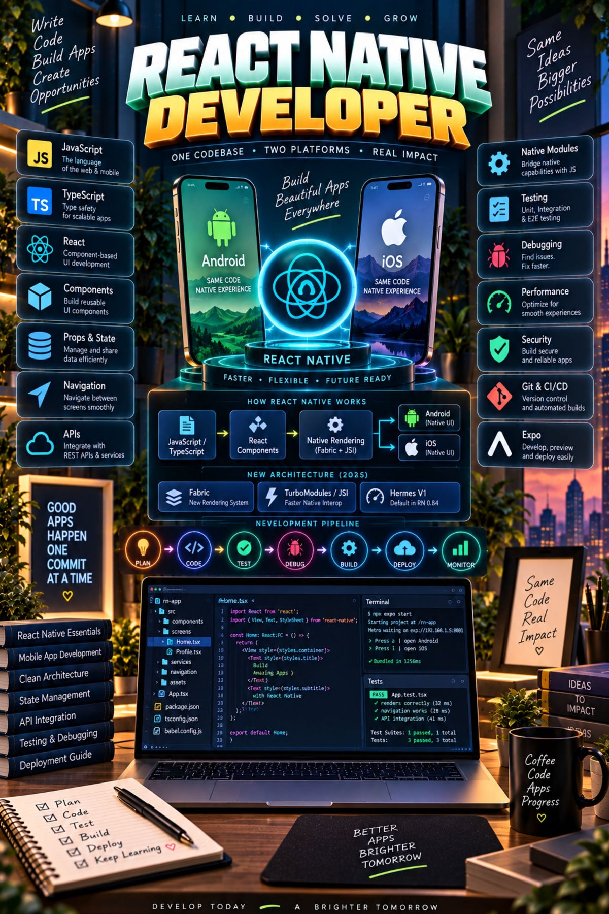 Top 50 React Native Developer Interview Questions with Answers for Experienced ⭐