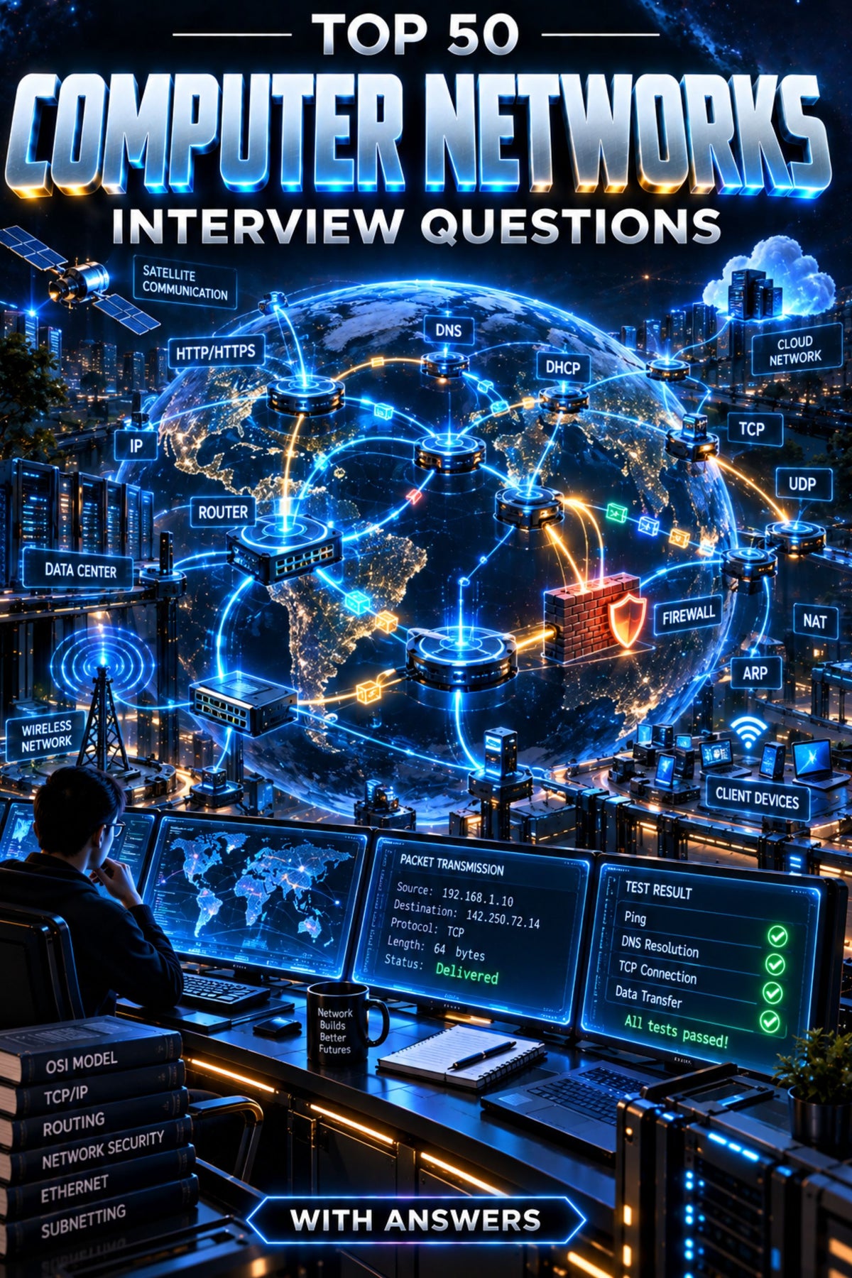 Top 50 Computer Networks General Interview Questions with Answers for Freshers ⭐