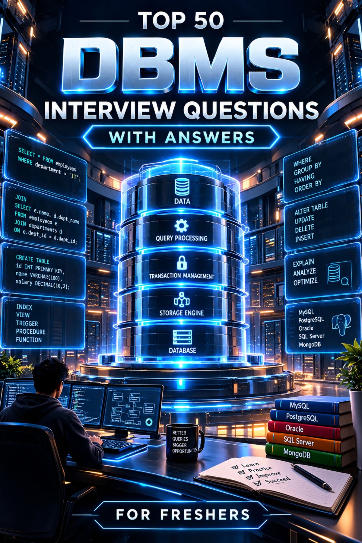 Top 50 DBMS General Theory Interview Questions with Answers for Freshers ⭐