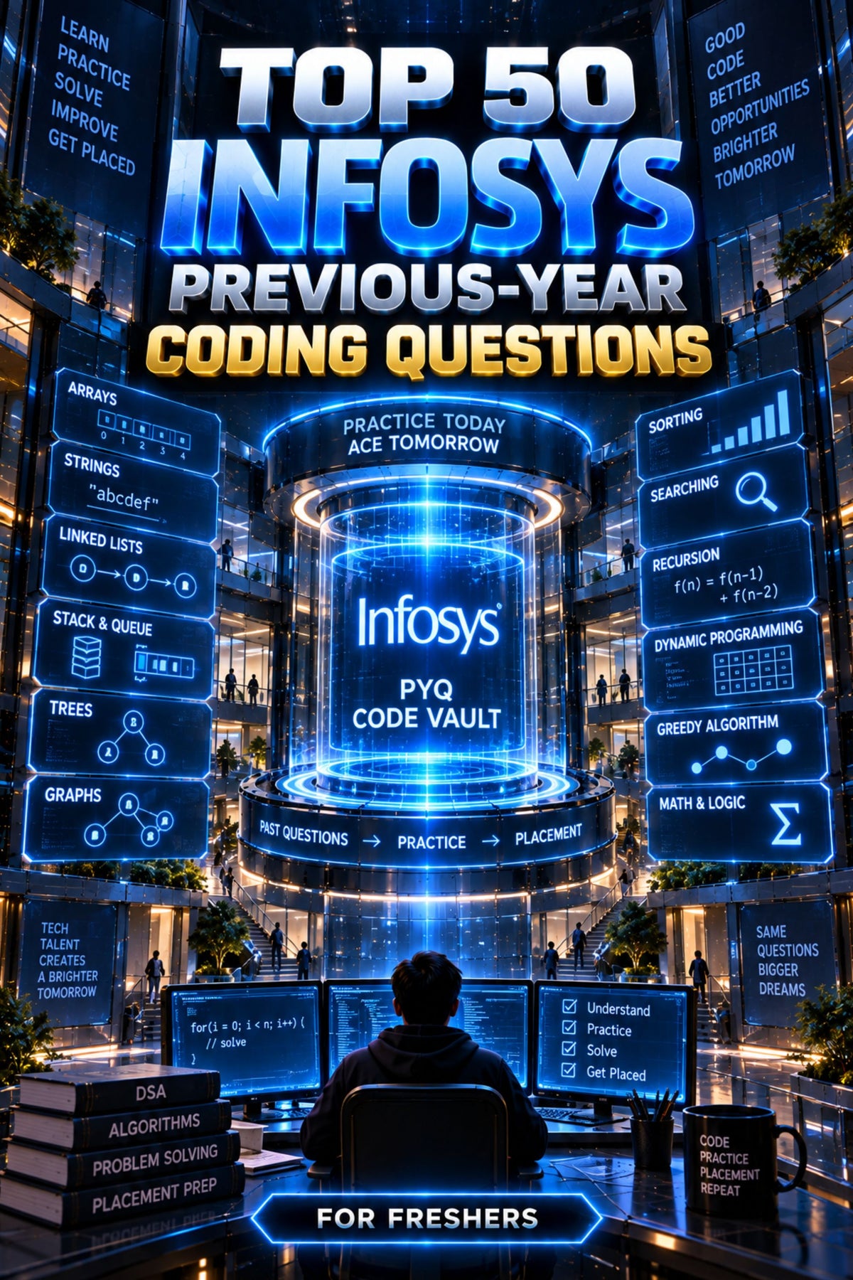 Top 50 Infosys Previous-Year Coding Questions with Answer for Freshers ⭐
