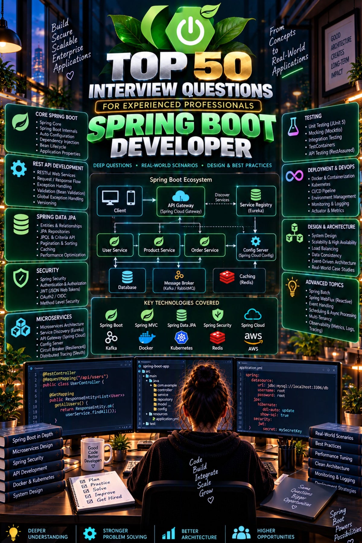 Top 50 Spring Boot Developer Interview Questions with Answers for Experienced ⭐