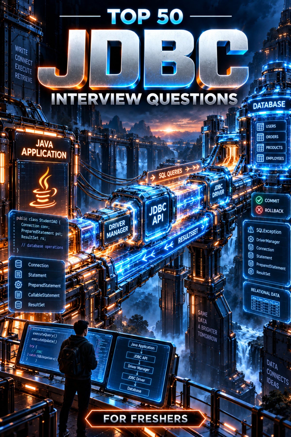 Top 50 JDBC General Theory Interview Questions with Answers for Freshers ⭐