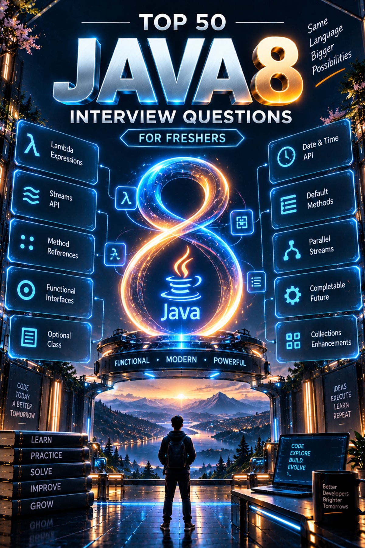 Top 50 Java 8 General Theory Interview Questions with Answers for Freshers ⭐