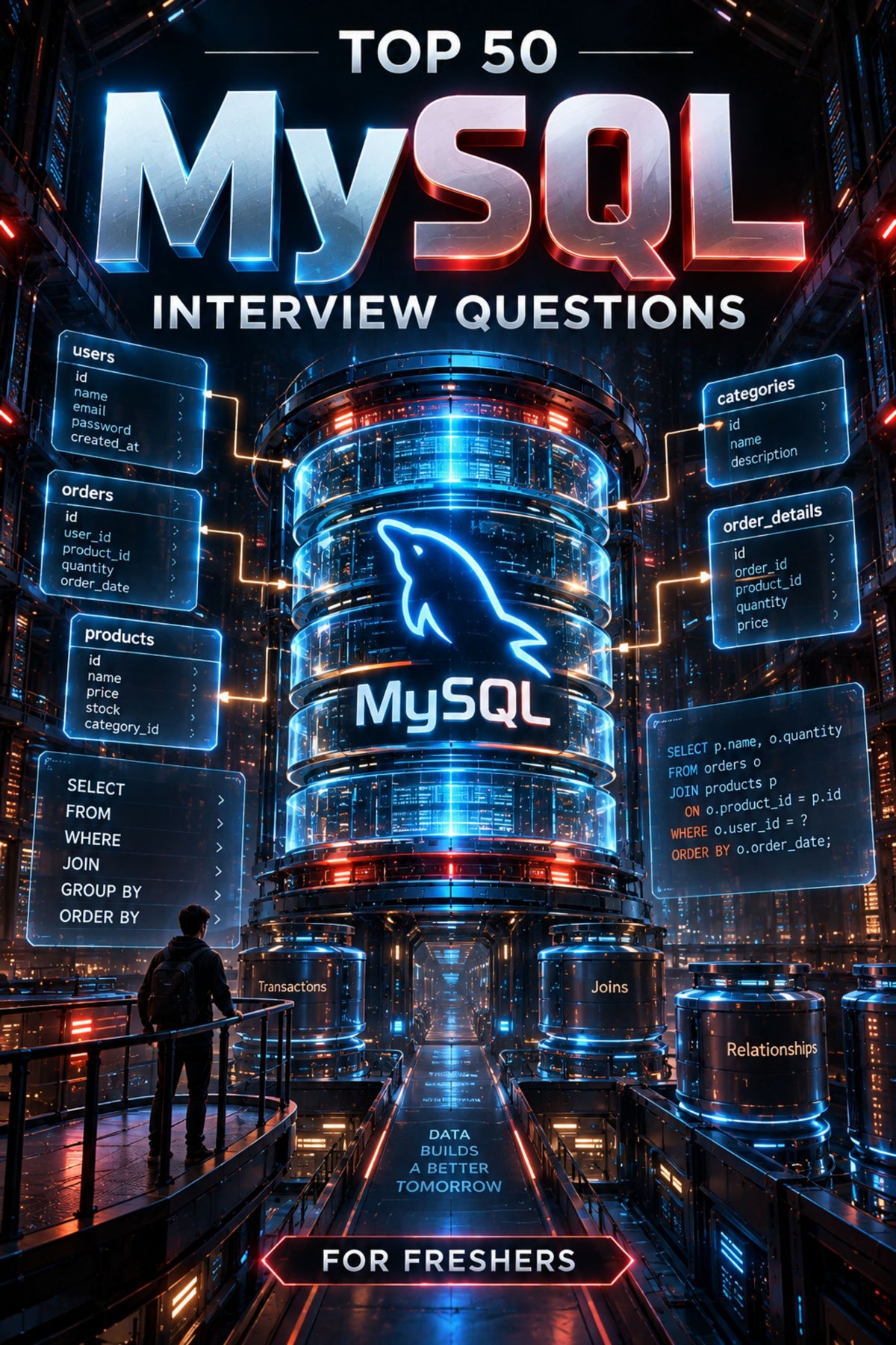 Top 50 MySQL General Theory Interview Questions with Answers for Freshers ⭐