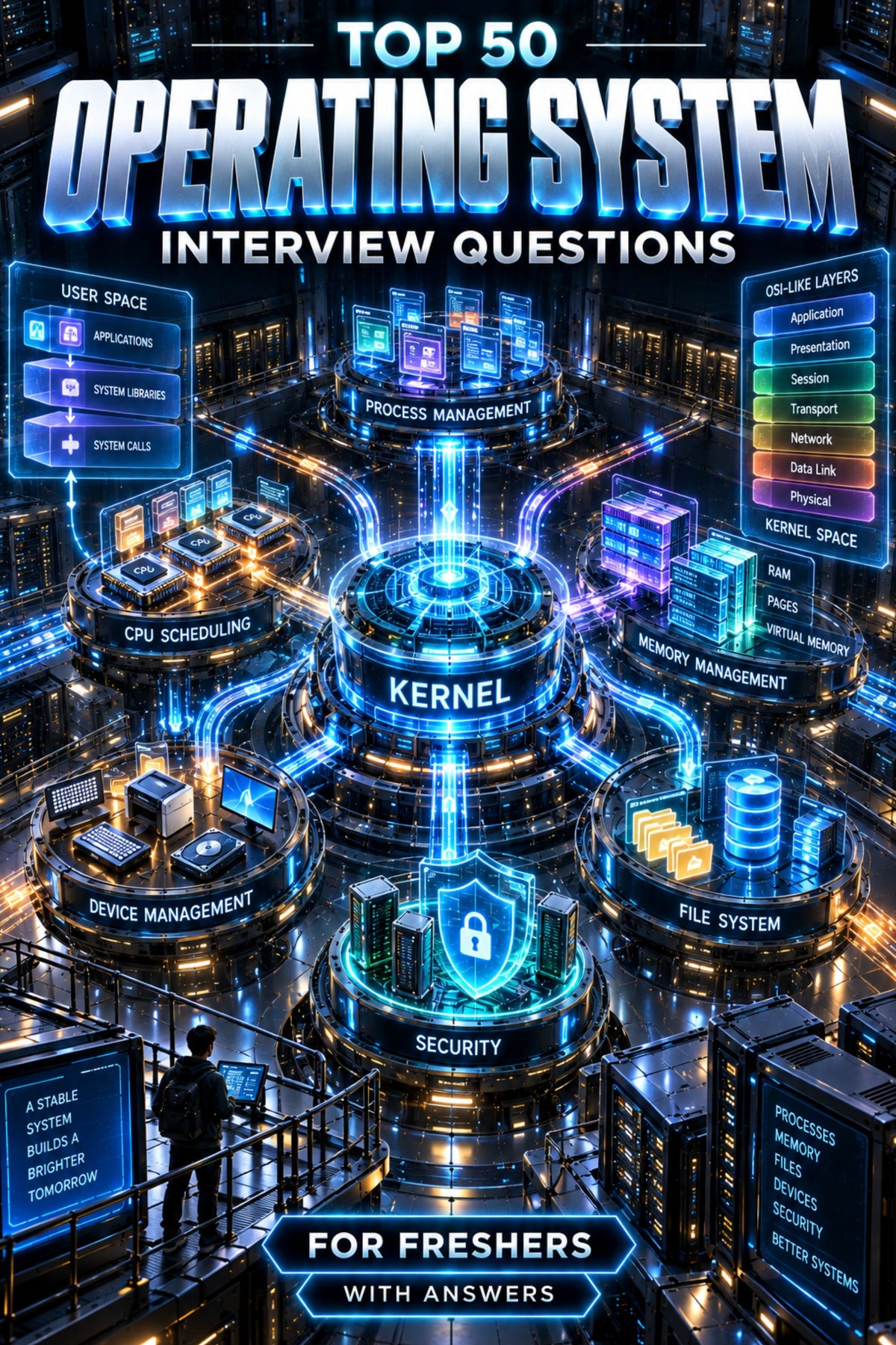 Top 50 Operating system General Interview Questions with Answers for Freshers ⭐
