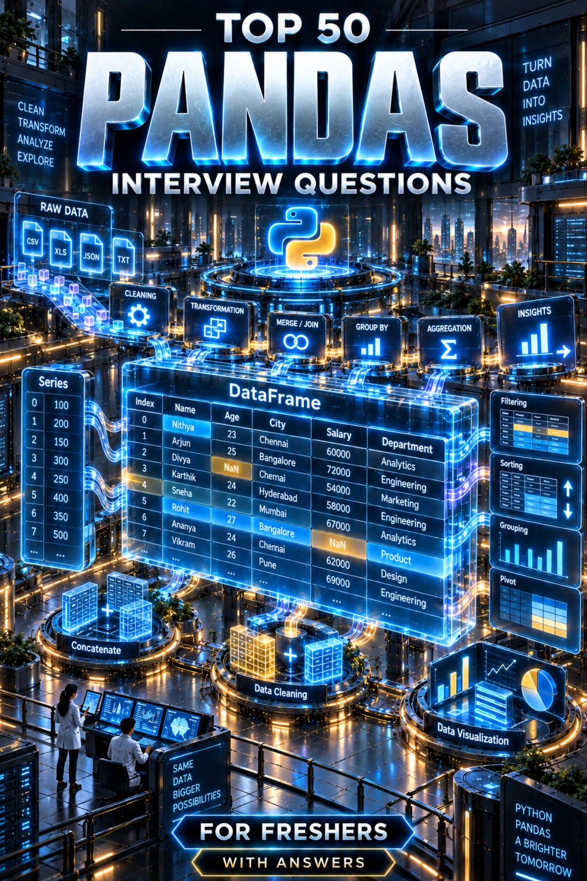Top 50 Pandas General Theory Interview Questions with Answers for Freshers ⭐