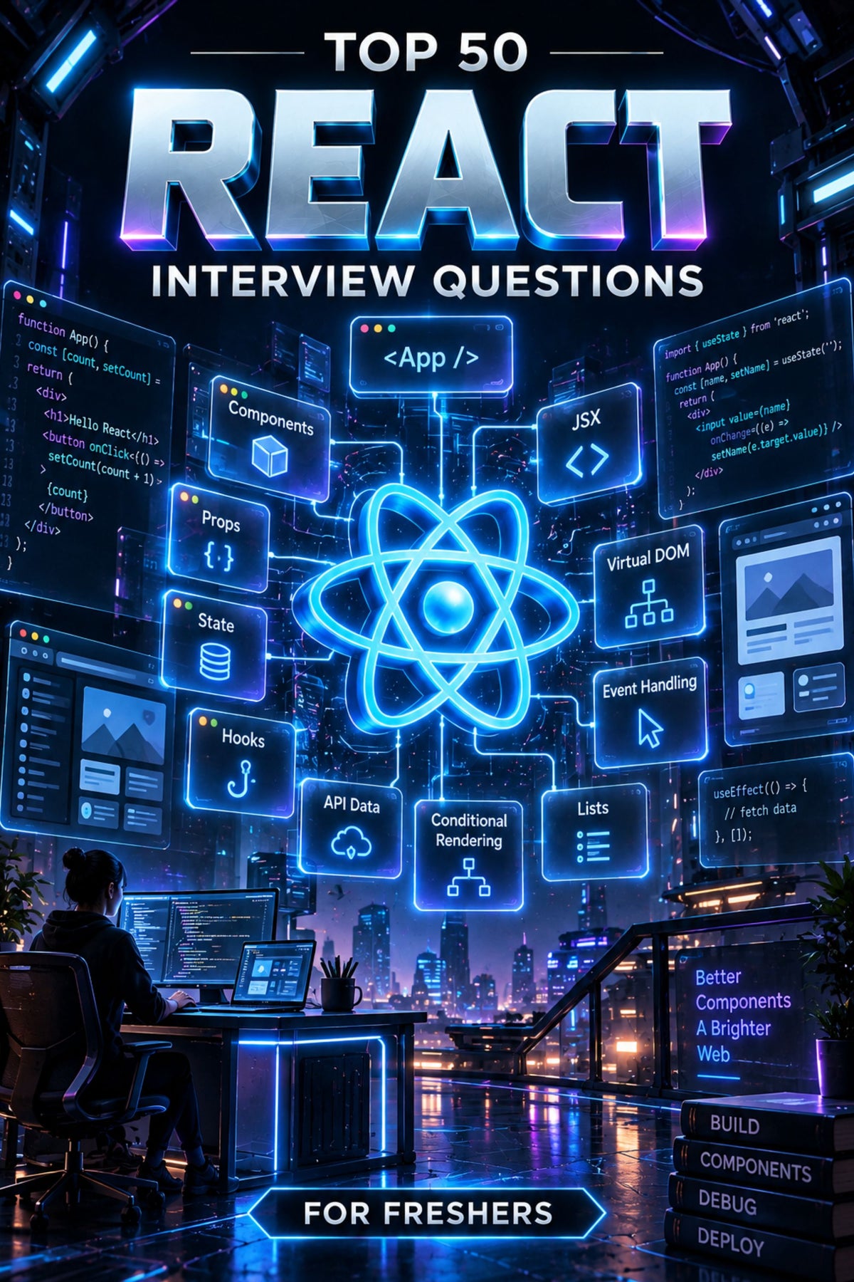 Top 50 React General Theory Interview Questions with Answers for Freshers ⭐