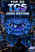 Top 50 TCS Previous-Year Coding Questions with Answer ⭐