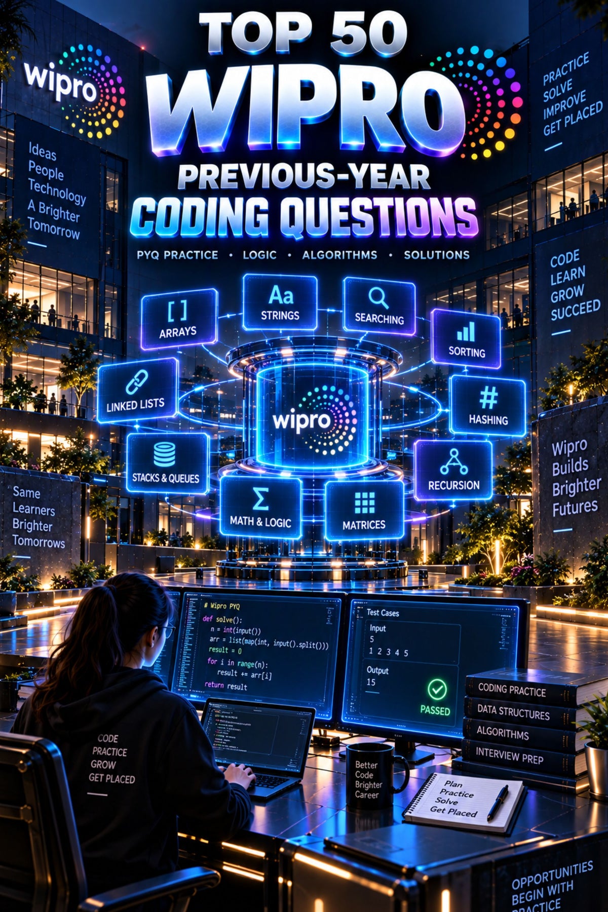 Top 50 Wipro Previous-Year Coding Questions with Answer ⭐