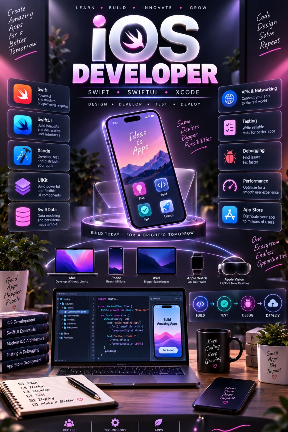 Top 50 iOS Developer General Interview Questions with Answers for Experienced ⭐